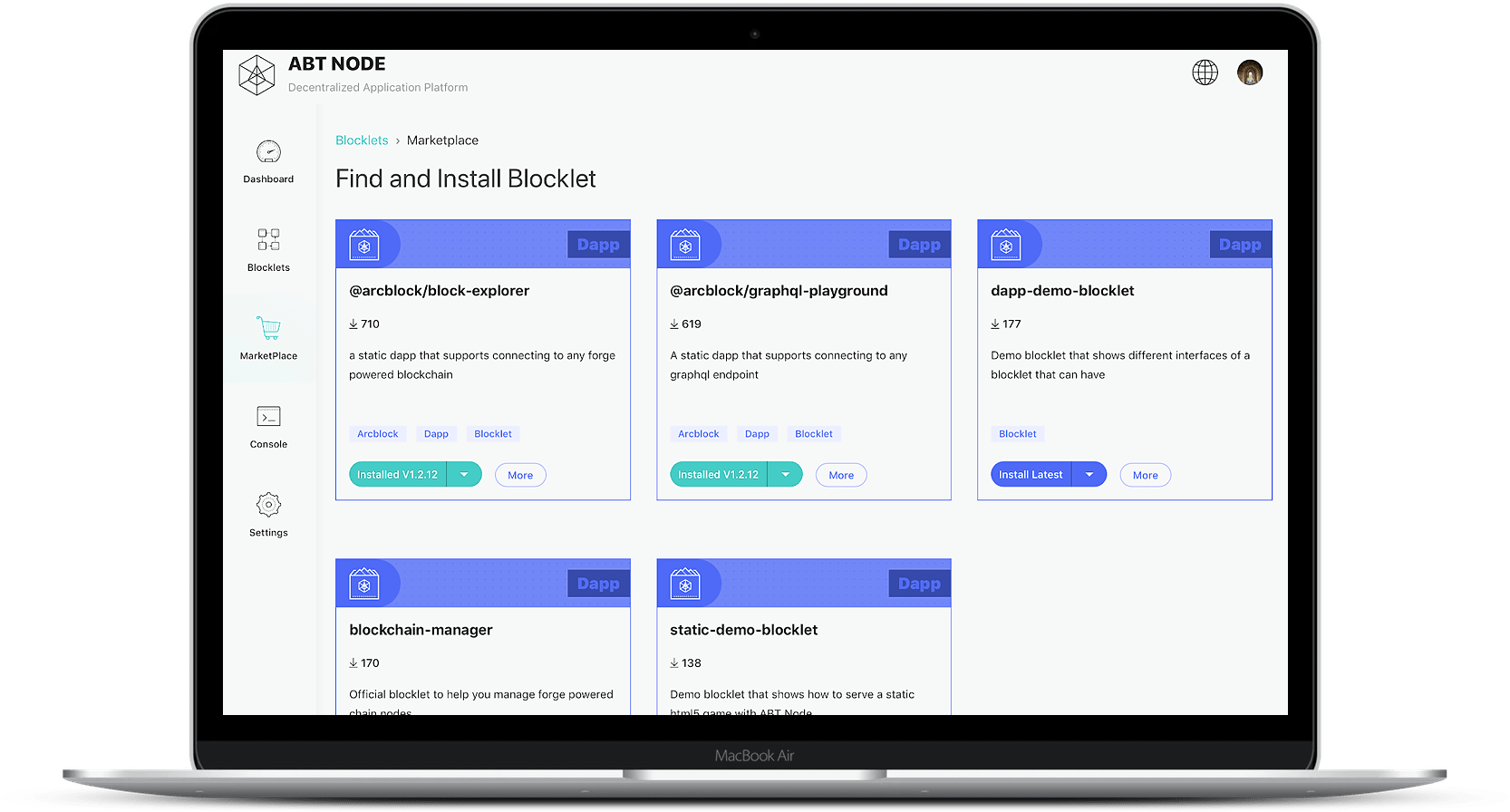 node screenshot